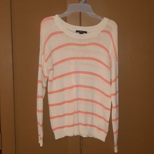 Sweater (it is white with coral lines)